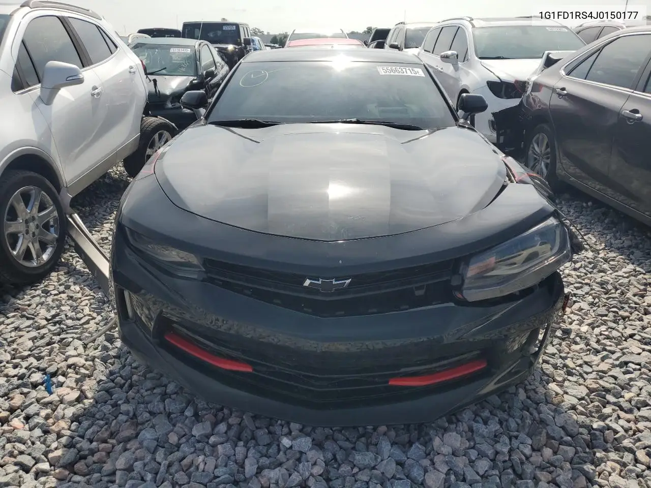 2018 Chevrolet Camaro Lt VIN: 1G1FD1RS4J0150177 Lot: 55663715