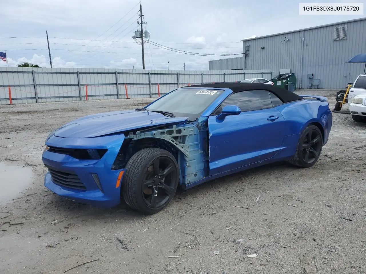 2018 Chevrolet Camaro Lt VIN: 1G1FB3DX8J0175720 Lot: 55834585