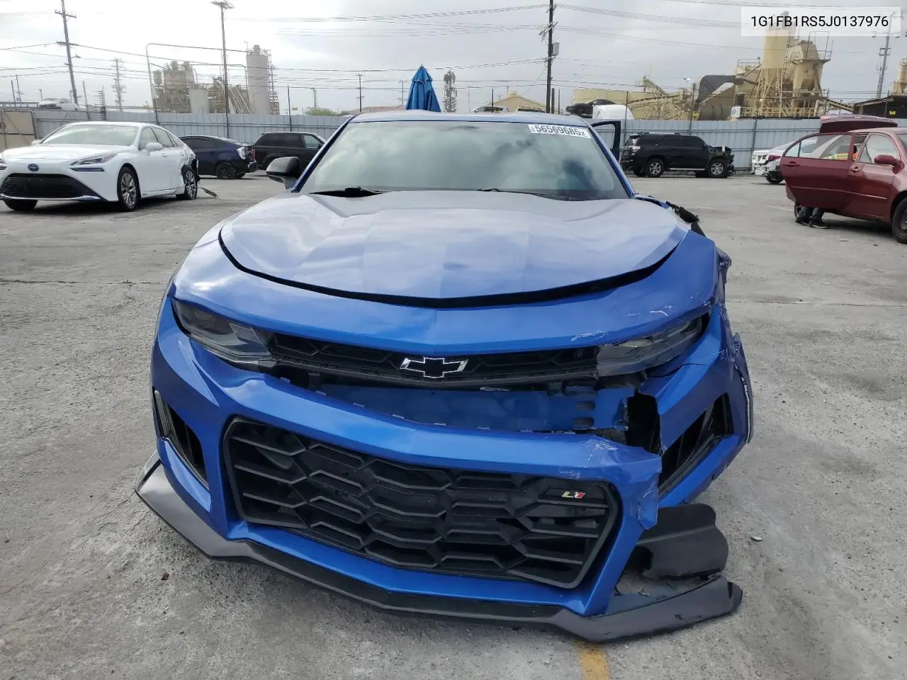 2018 Chevrolet Camaro Lt VIN: 1G1FB1RS5J0137976 Lot: 56569685
