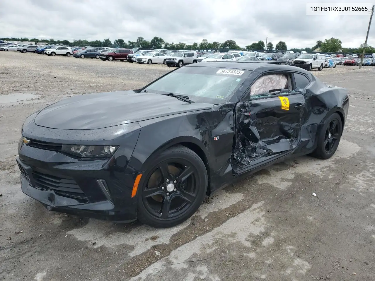 2018 Chevrolet Camaro Lt VIN: 1G1FB1RX3J0152665 Lot: 56735335