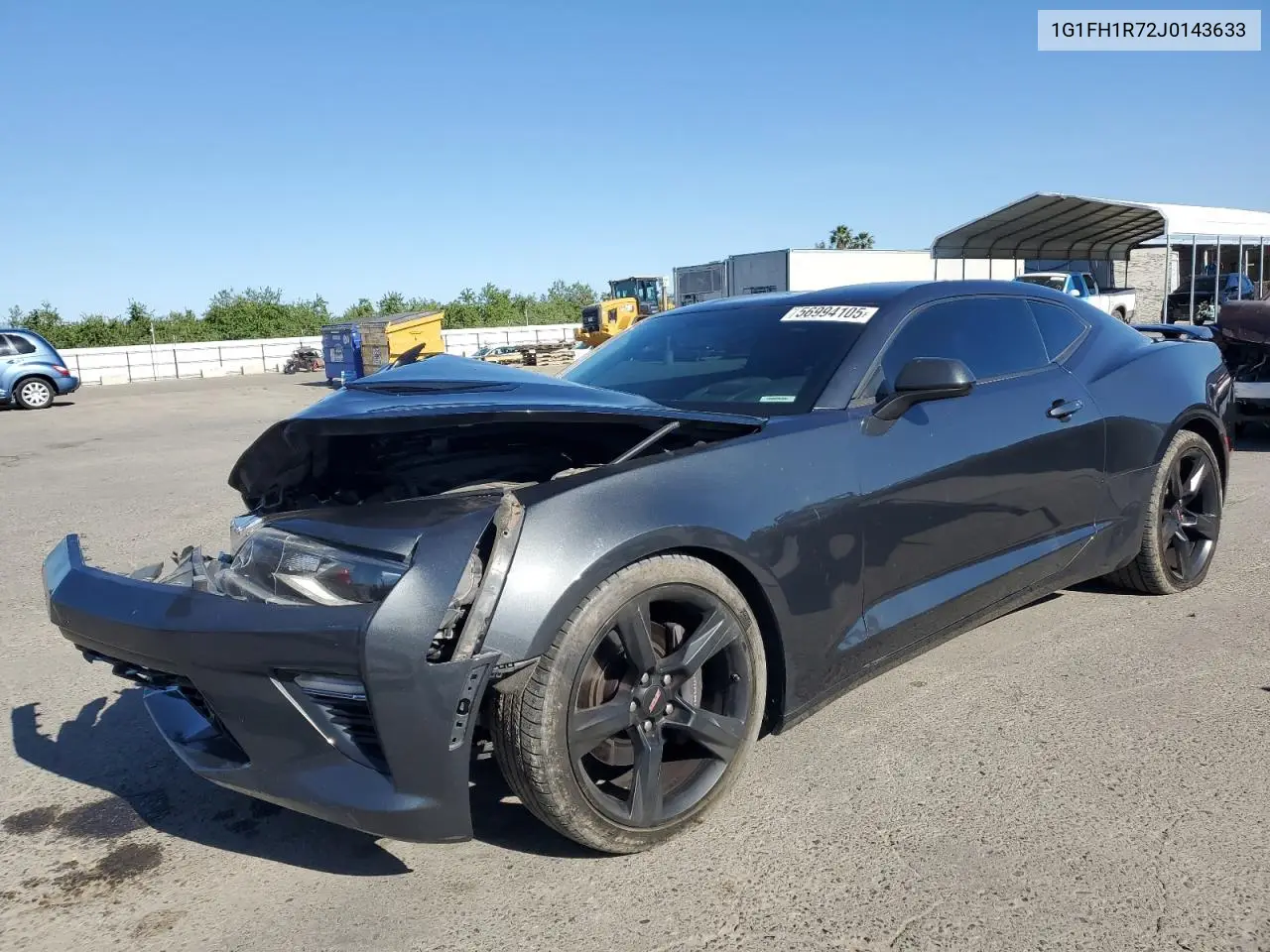 2018 Chevrolet Camaro Ss VIN: 1G1FH1R72J0143633 Lot: 56994105