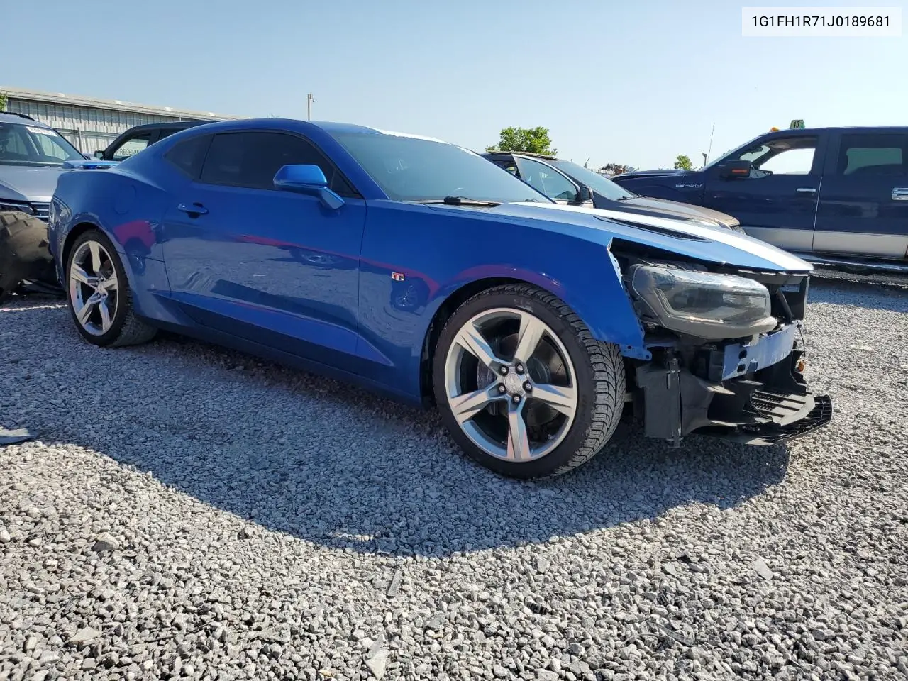 2018 Chevrolet Camaro Ss VIN: 1G1FH1R71J0189681 Lot: 58822845