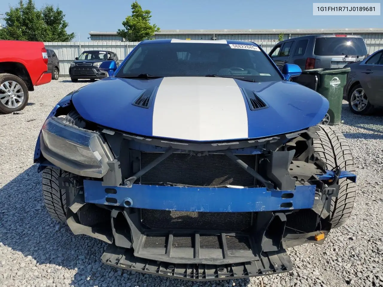 2018 Chevrolet Camaro Ss VIN: 1G1FH1R71J0189681 Lot: 58822845