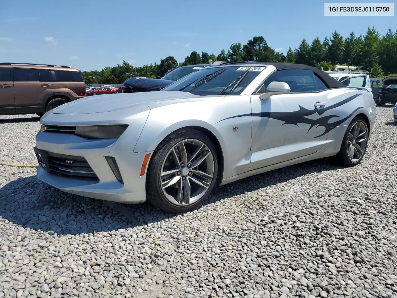2018 Chevrolet Camaro Lt VIN: 1G1FB3DS8J0115750 Lot: 62947665