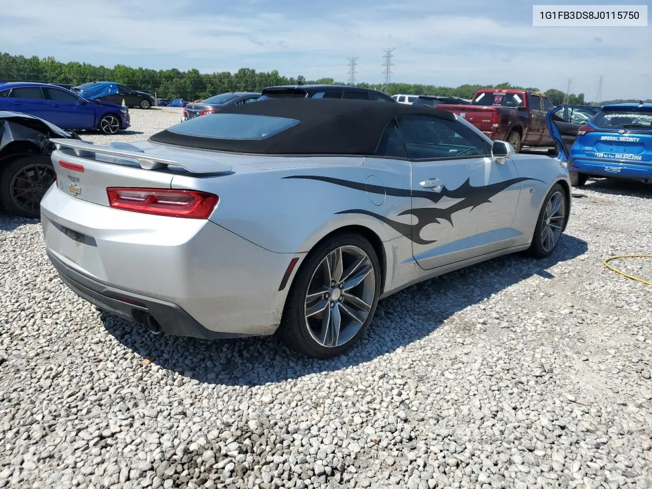 2018 Chevrolet Camaro Lt VIN: 1G1FB3DS8J0115750 Lot: 62947665
