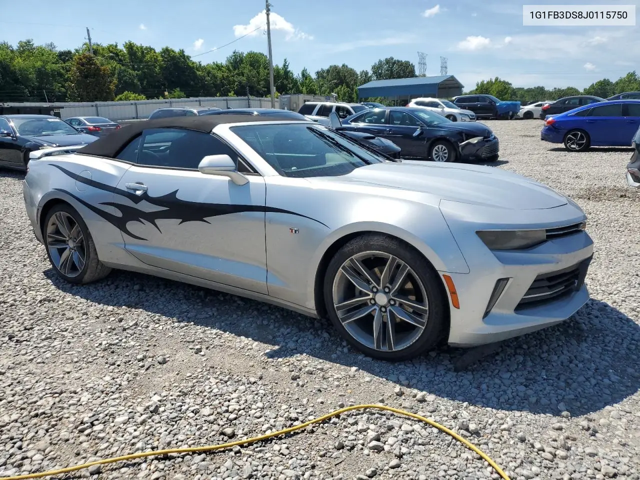 2018 Chevrolet Camaro Lt VIN: 1G1FB3DS8J0115750 Lot: 62947665