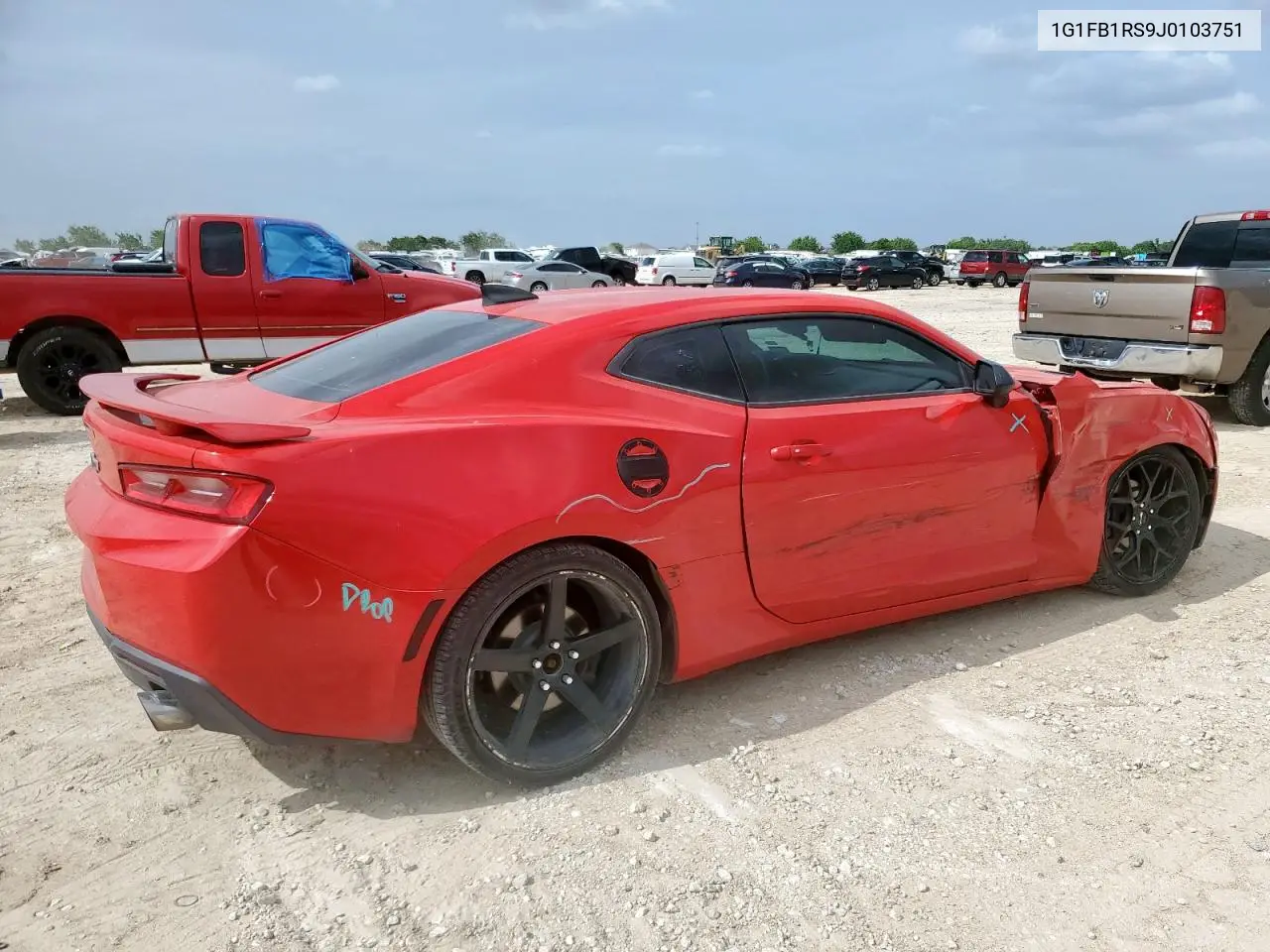2018 Chevrolet Camaro Lt VIN: 1G1FB1RS9J0103751 Lot: 62951095