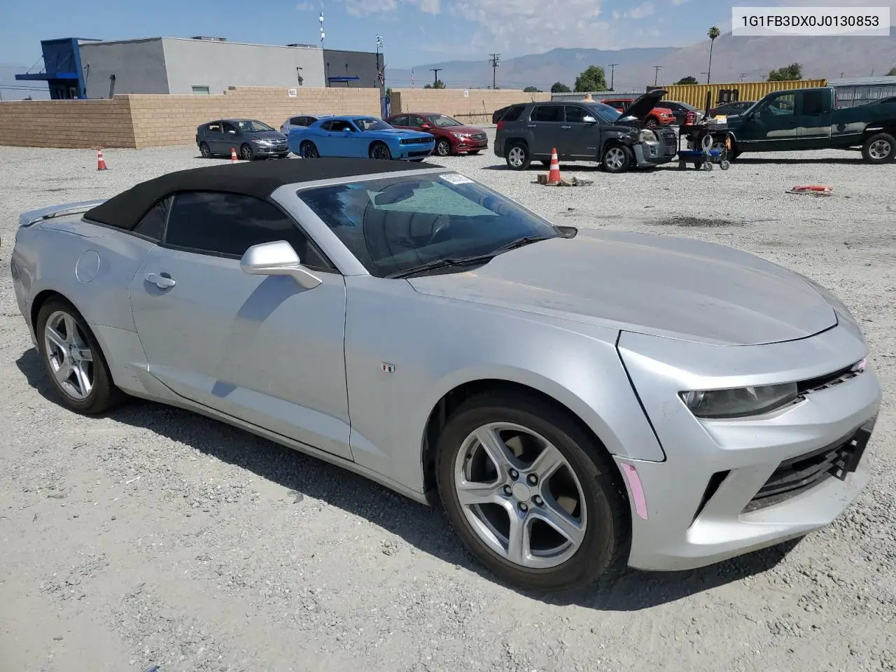 2018 Chevrolet Camaro Lt VIN: 1G1FB3DX0J0130853 Lot: 63020925