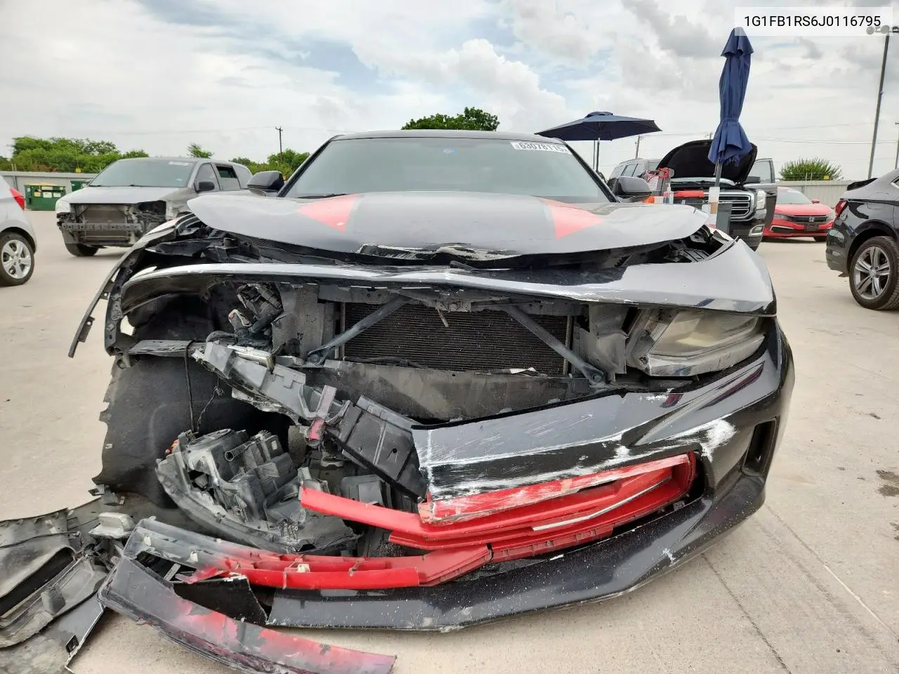 2018 Chevrolet Camaro Lt VIN: 1G1FB1RS6J0116795 Lot: 63078115