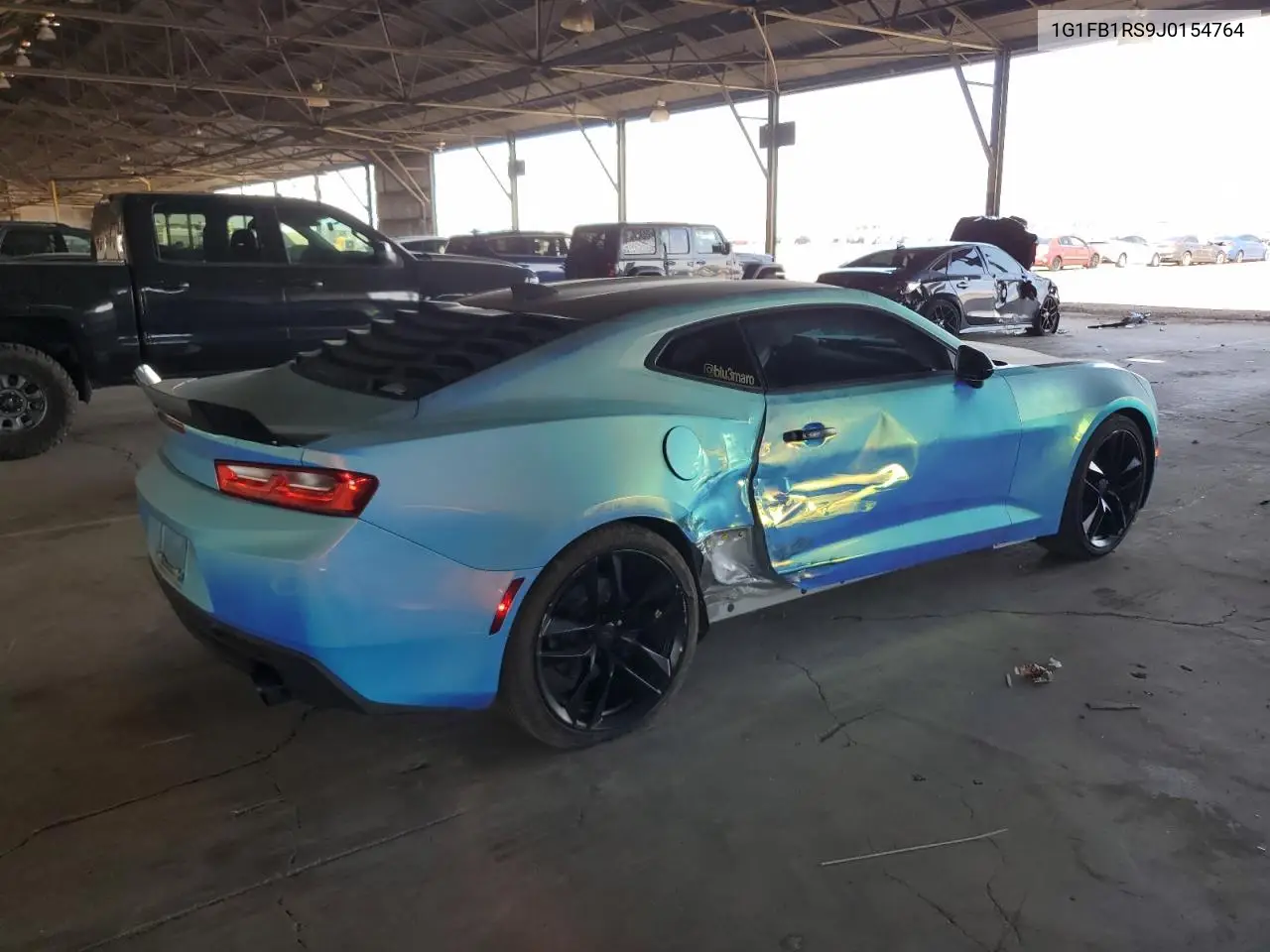 2018 Chevrolet Camaro Lt VIN: 1G1FB1RS9J0154764 Lot: 63201365