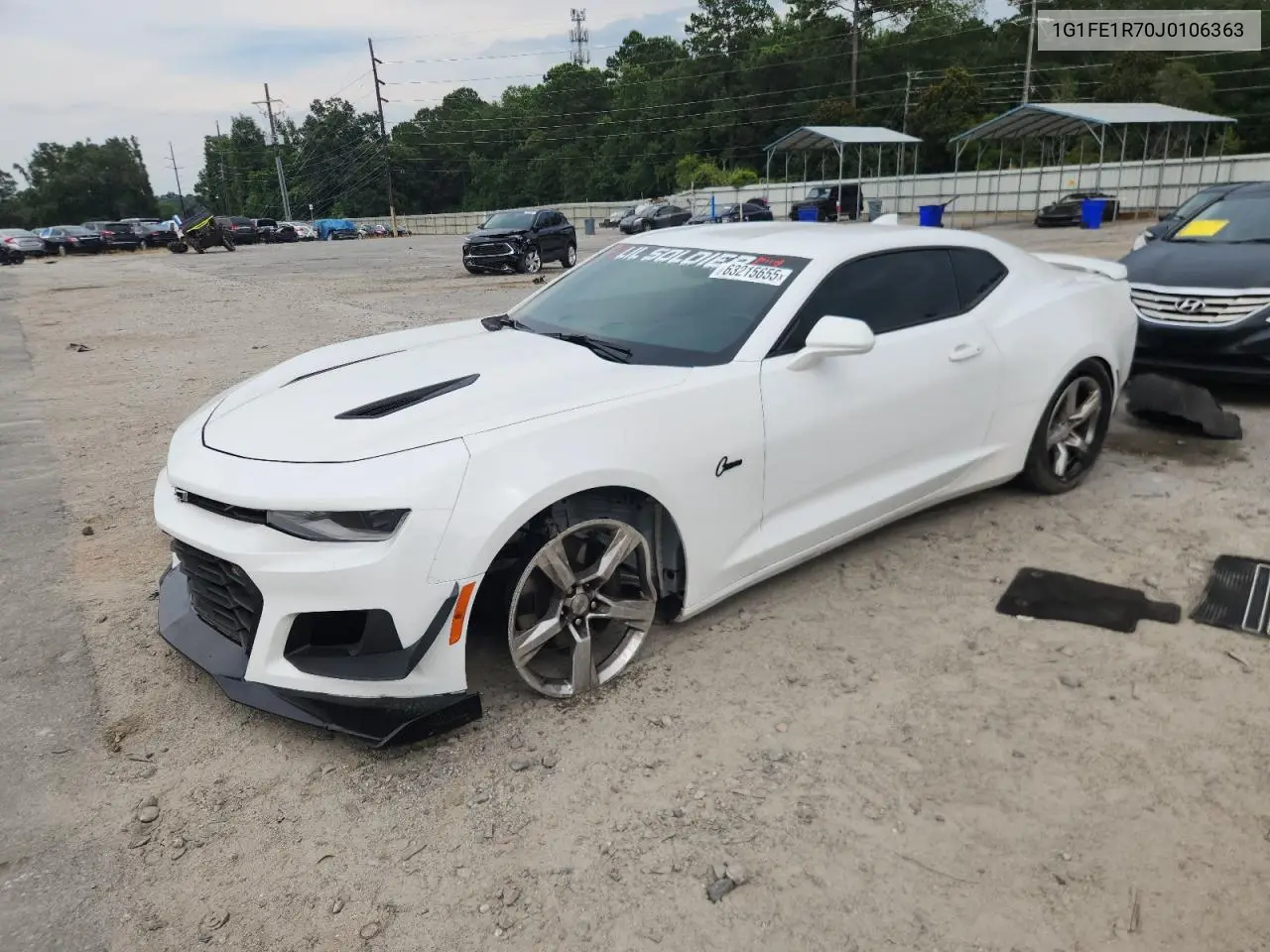 2018 Chevrolet Camaro Ss VIN: 1G1FE1R70J0106363 Lot: 63215655