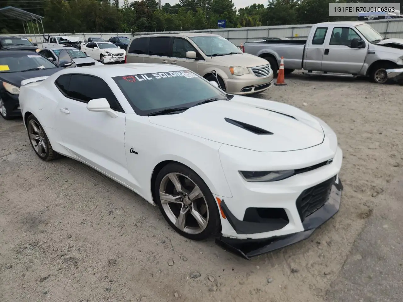 2018 Chevrolet Camaro Ss VIN: 1G1FE1R70J0106363 Lot: 63215655