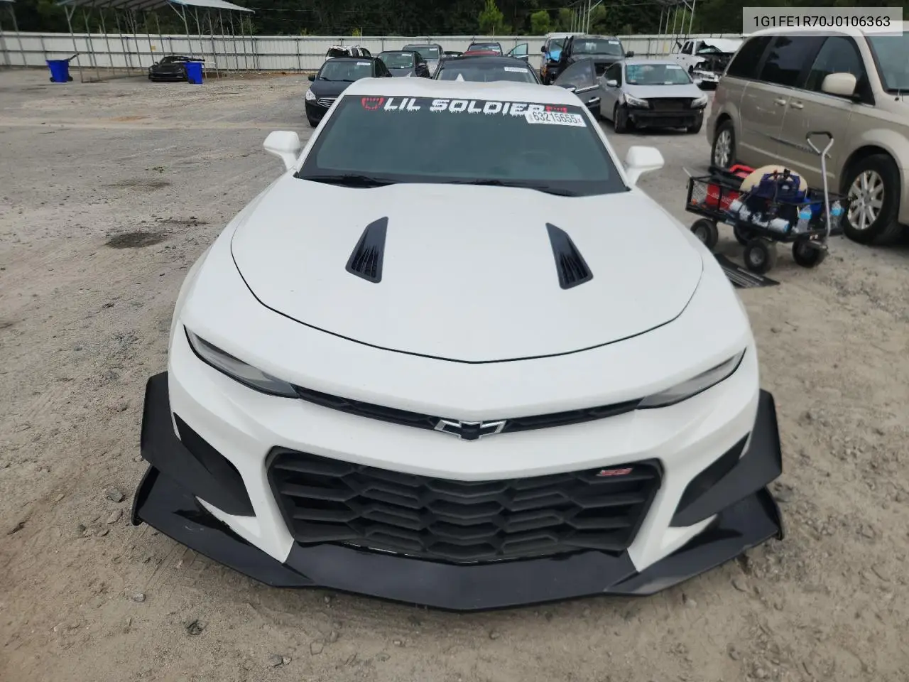 2018 Chevrolet Camaro Ss VIN: 1G1FE1R70J0106363 Lot: 63215655