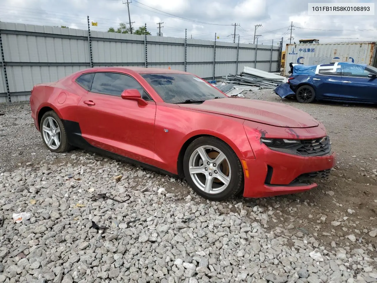 2019 Chevrolet Camaro Ls VIN: 1G1FB1RS8K0108893 Lot: 55859075