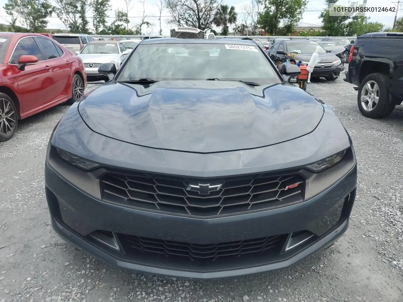 2019 Chevrolet Camaro Lt VIN: 1G1FD1RS5K0124642 Lot: 56527275
