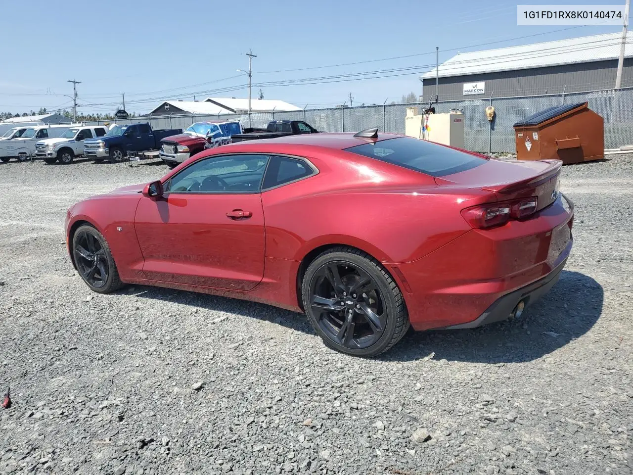 2019 Chevrolet Camaro Lt VIN: 1G1FD1RX8K0140474 Lot: 56942855