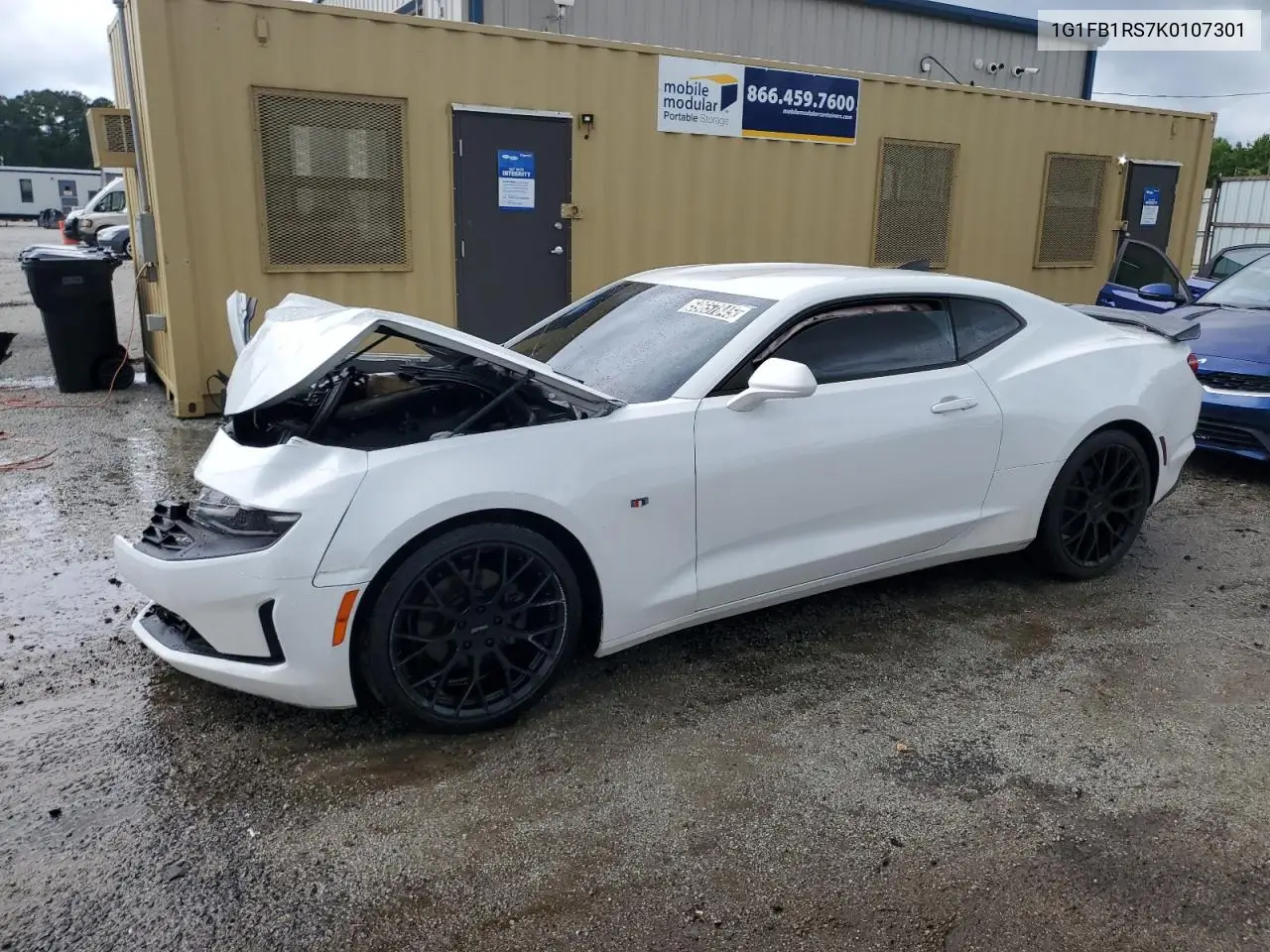 2019 Chevrolet Camaro Ls VIN: 1G1FB1RS7K0107301 Lot: 59657845