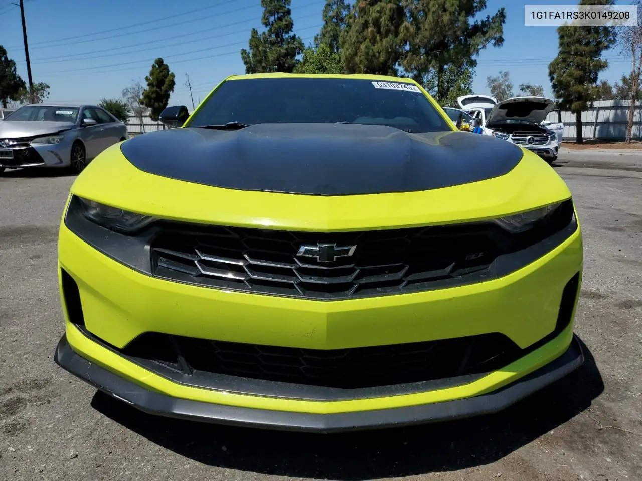 2019 Chevrolet Camaro Ls VIN: 1G1FA1RS3K0149208 Lot: 63108745