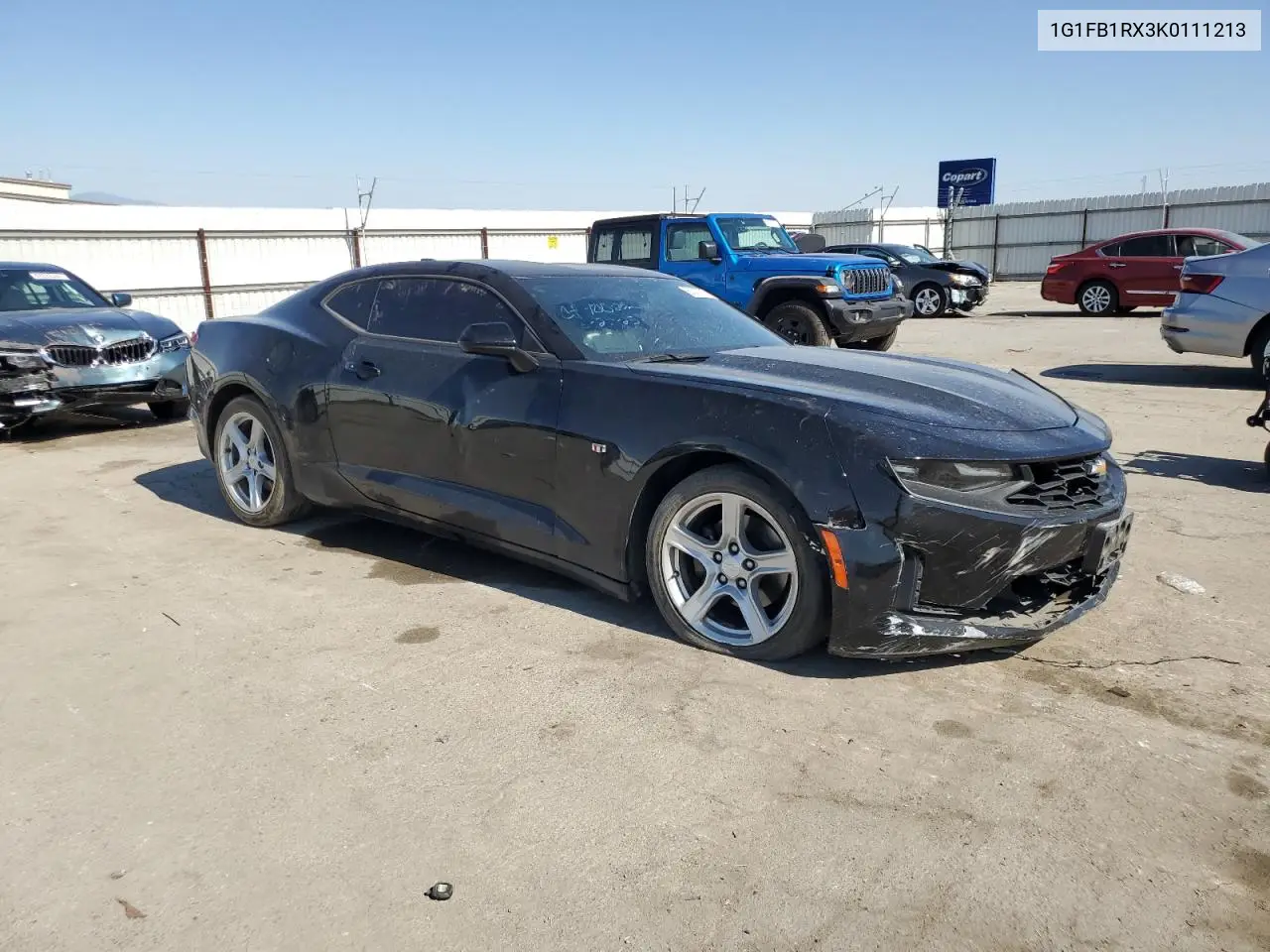 2019 Chevrolet Camaro Ls VIN: 1G1FB1RX3K0111213 Lot: 63327325