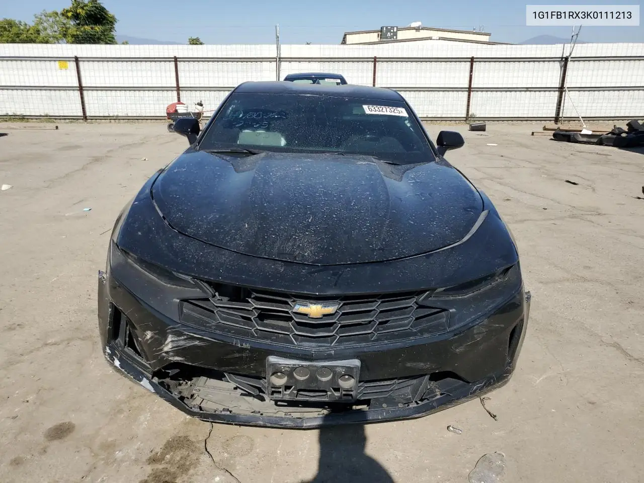 2019 Chevrolet Camaro Ls VIN: 1G1FB1RX3K0111213 Lot: 63327325