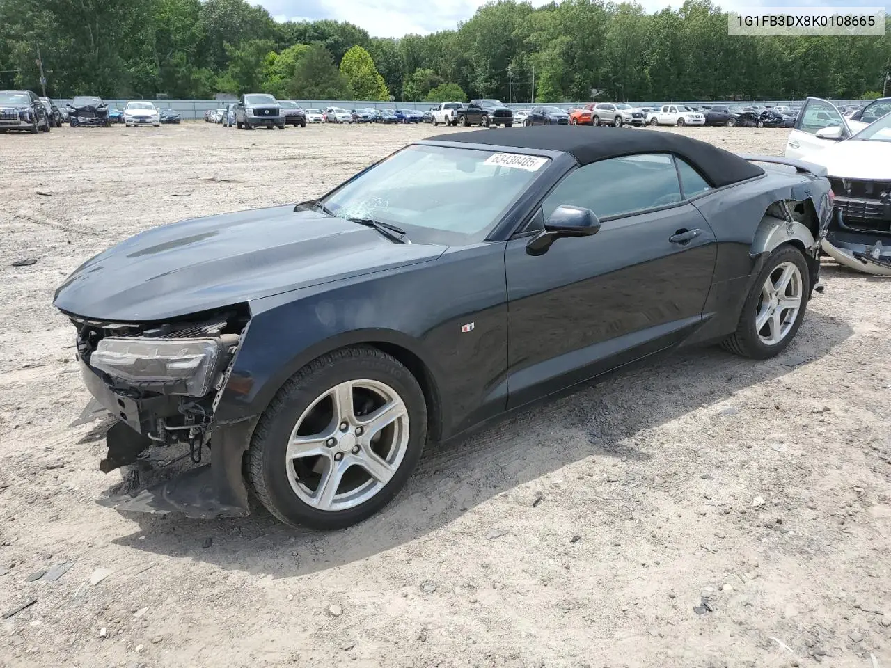2019 Chevrolet Camaro Ls VIN: 1G1FB3DX8K0108665 Lot: 63430405
