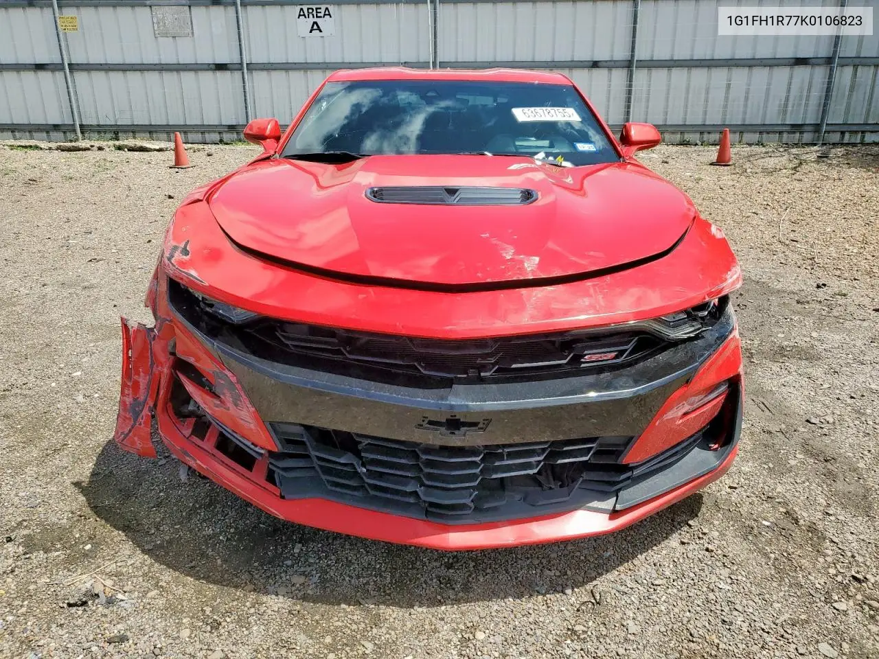 2019 Chevrolet Camaro Ss VIN: 1G1FH1R77K0106823 Lot: 63678755