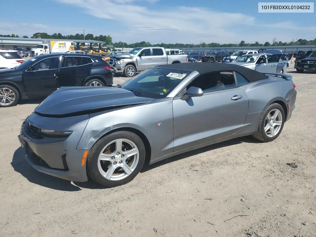 2020 Chevrolet Camaro Ls VIN: 1G1FB3DXXL0104232 Lot: 56117385