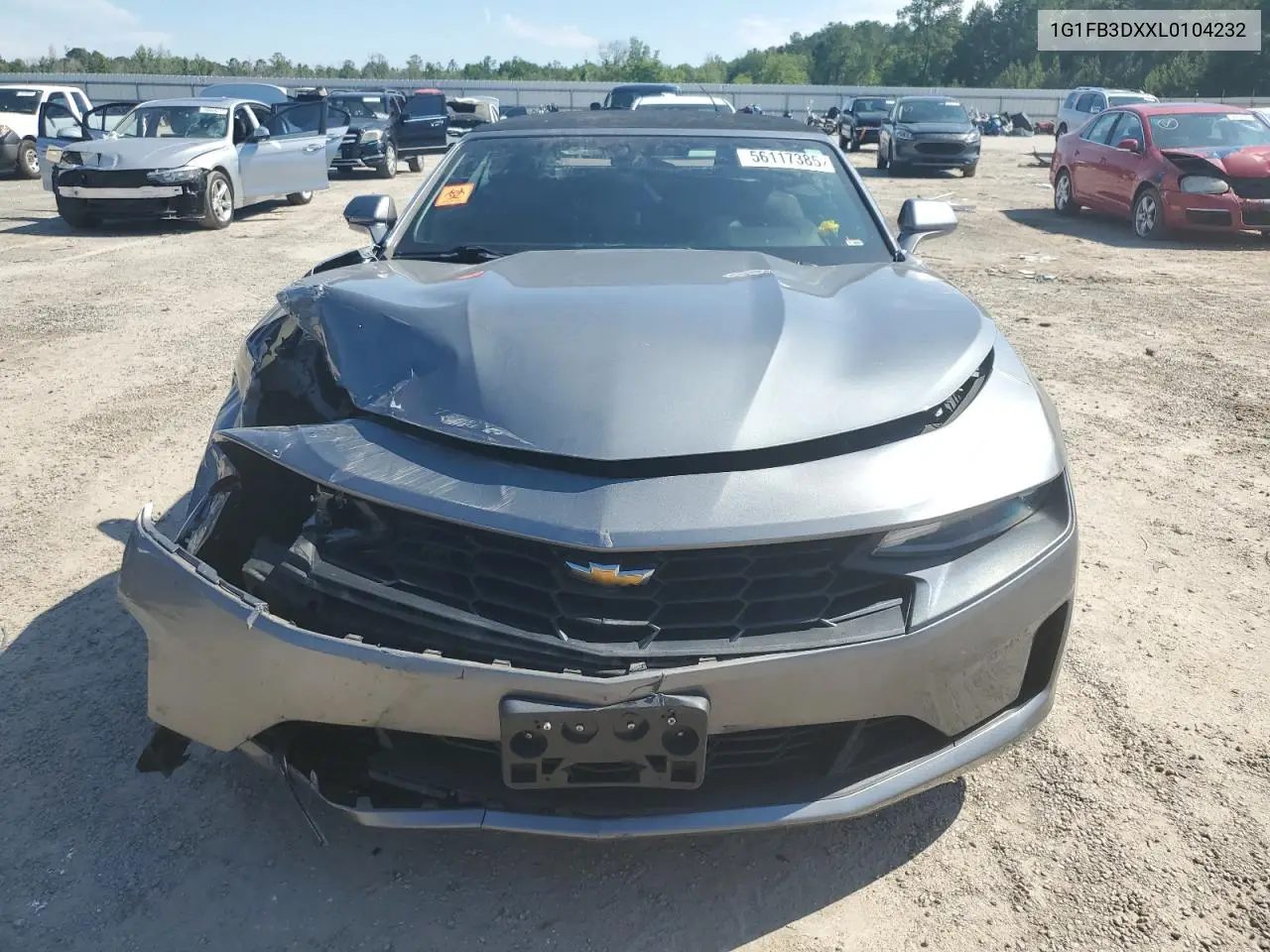 2020 Chevrolet Camaro Ls VIN: 1G1FB3DXXL0104232 Lot: 56117385