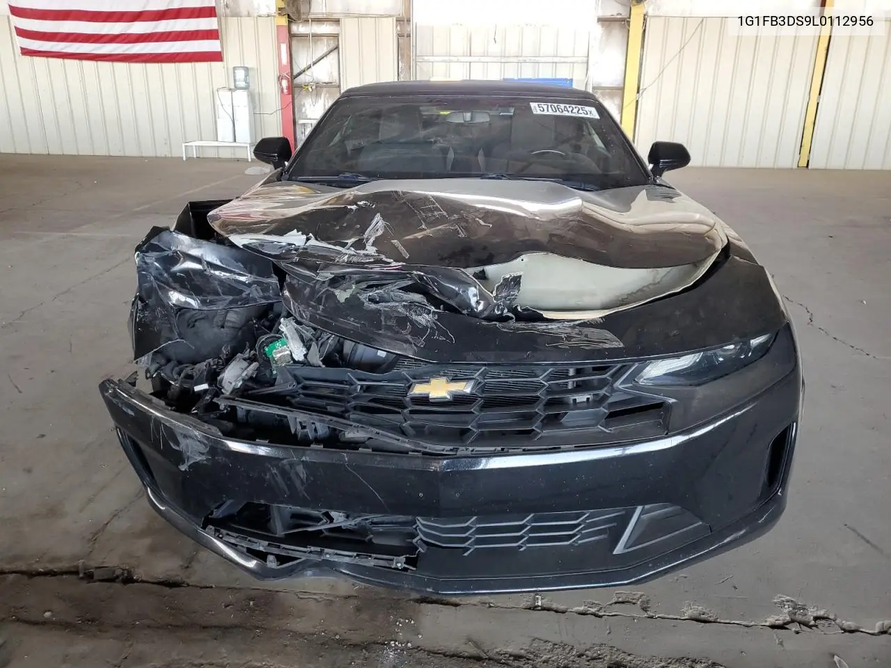 2020 Chevrolet Camaro Ls VIN: 1G1FB3DS9L0112956 Lot: 57064225