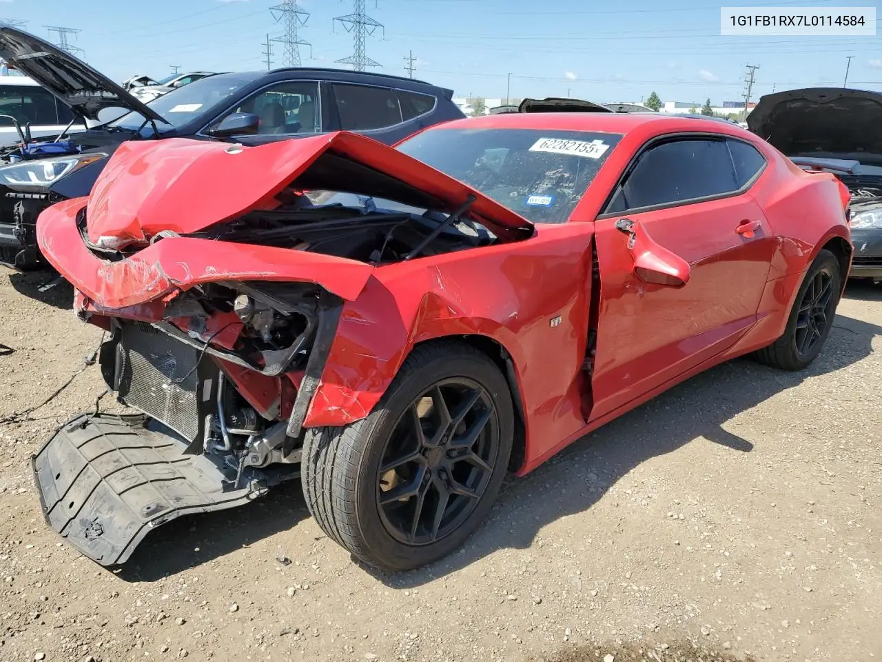 2020 Chevrolet Camaro Ls VIN: 1G1FB1RX7L0114584 Lot: 62282155