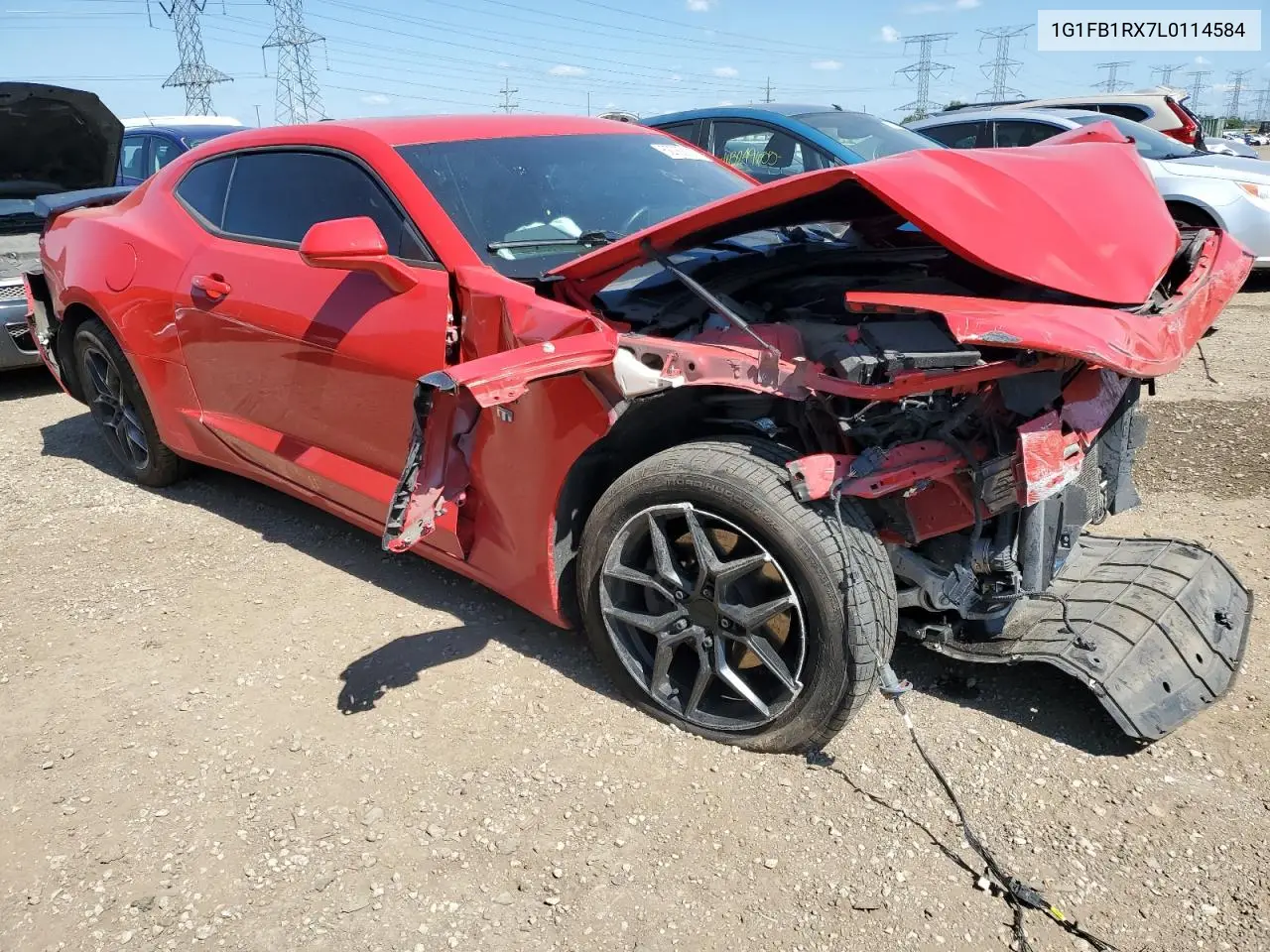 2020 Chevrolet Camaro Ls VIN: 1G1FB1RX7L0114584 Lot: 62282155