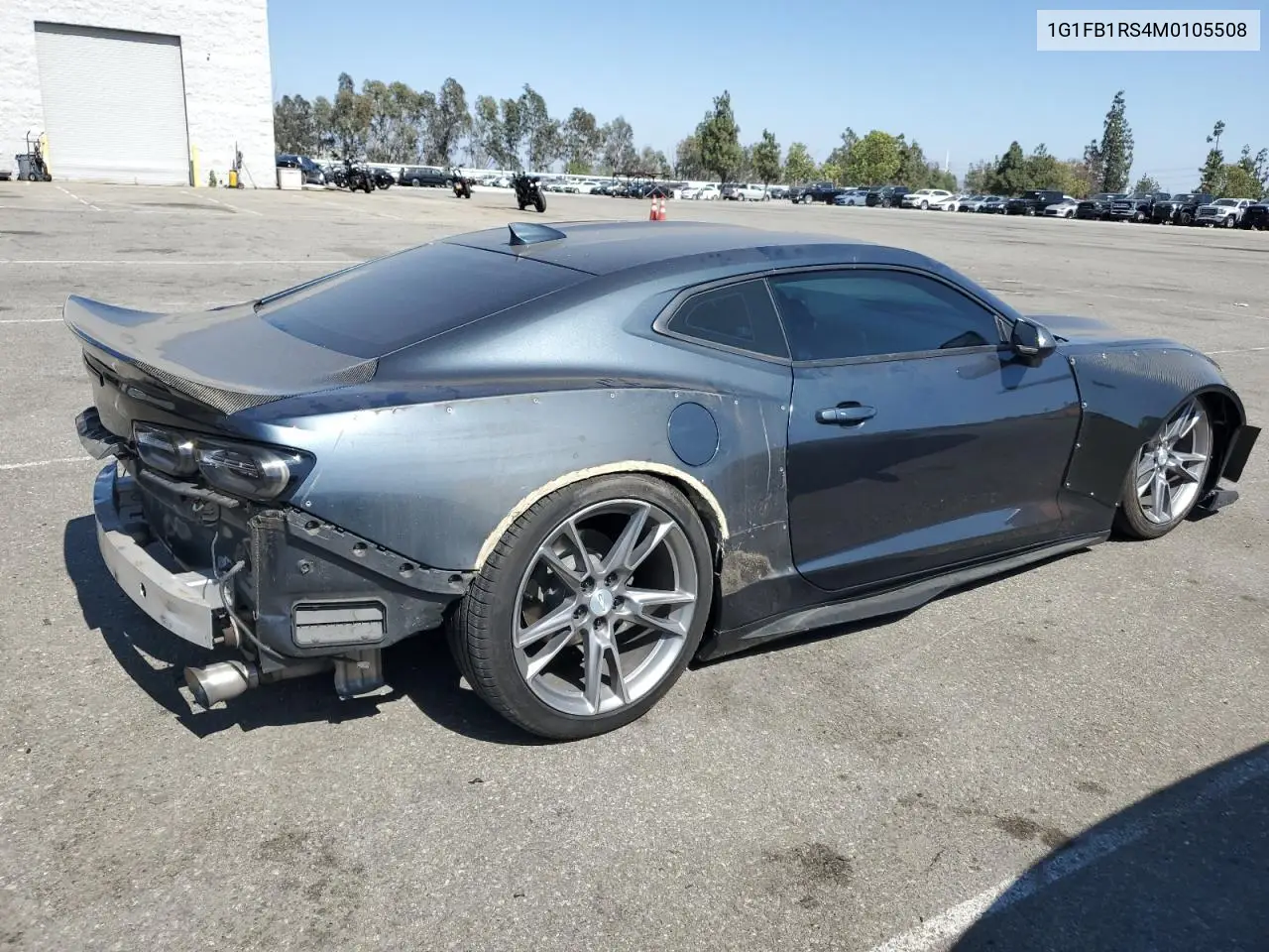 2021 Chevrolet Camaro Ls VIN: 1G1FB1RS4M0105508 Lot: 63338335