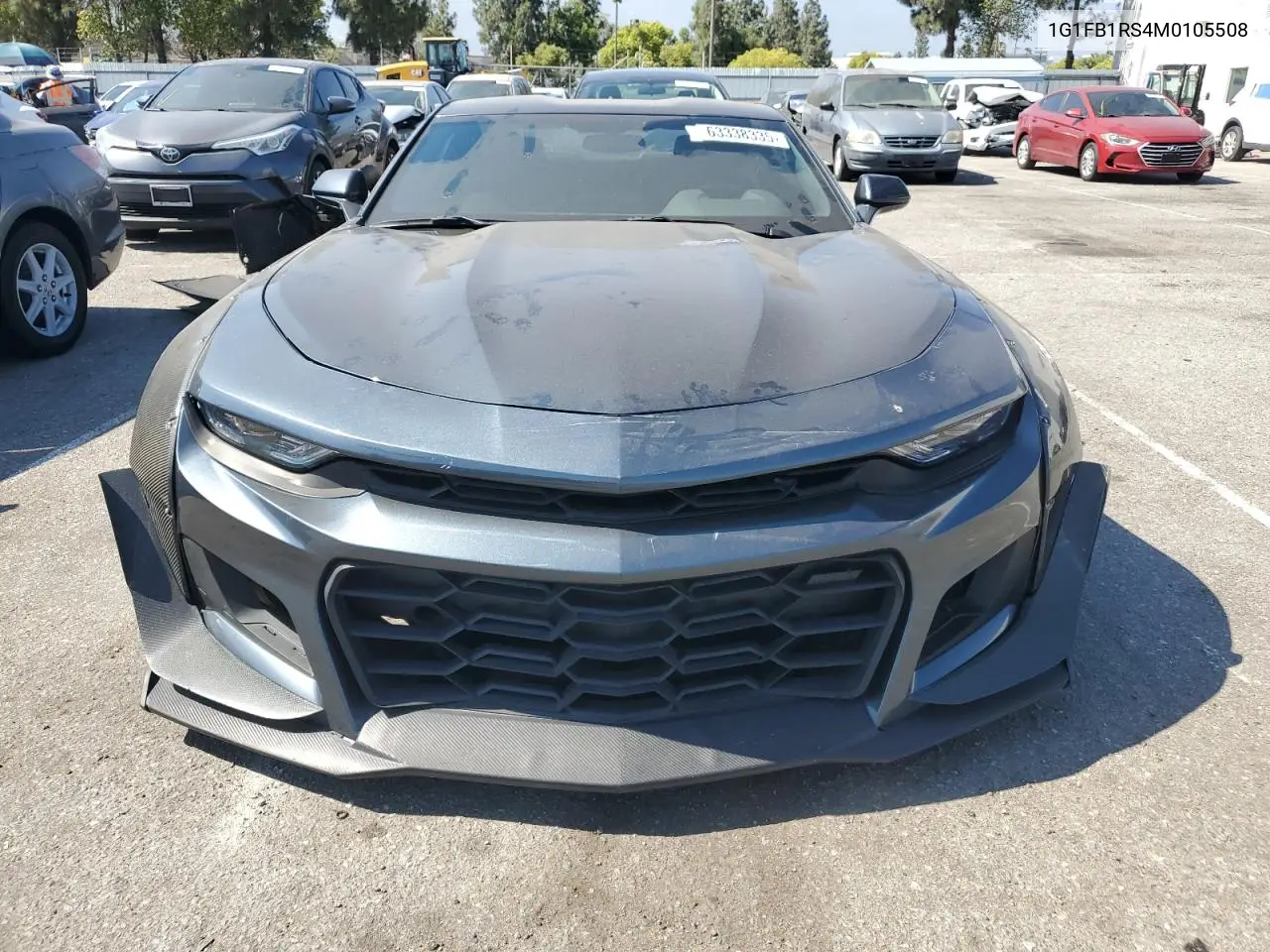 2021 Chevrolet Camaro Ls VIN: 1G1FB1RS4M0105508 Lot: 63338335