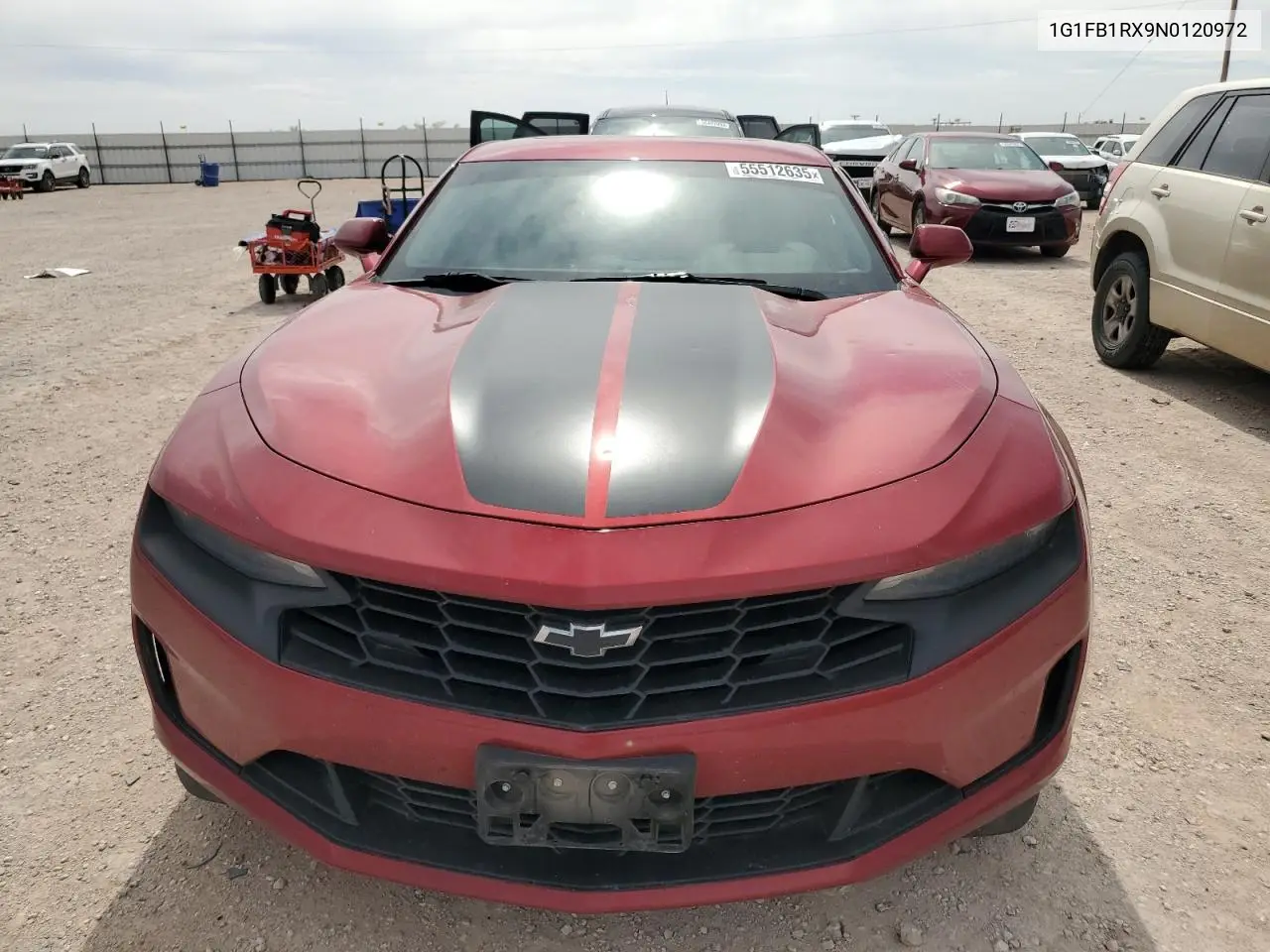 2022 Chevrolet Camaro Ls VIN: 1G1FB1RX9N0120972 Lot: 55512635
