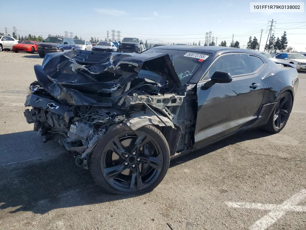 2019 Chevrolet Camaro Ss VIN: 1G1FF1R79K0138002 Lot: 50573755