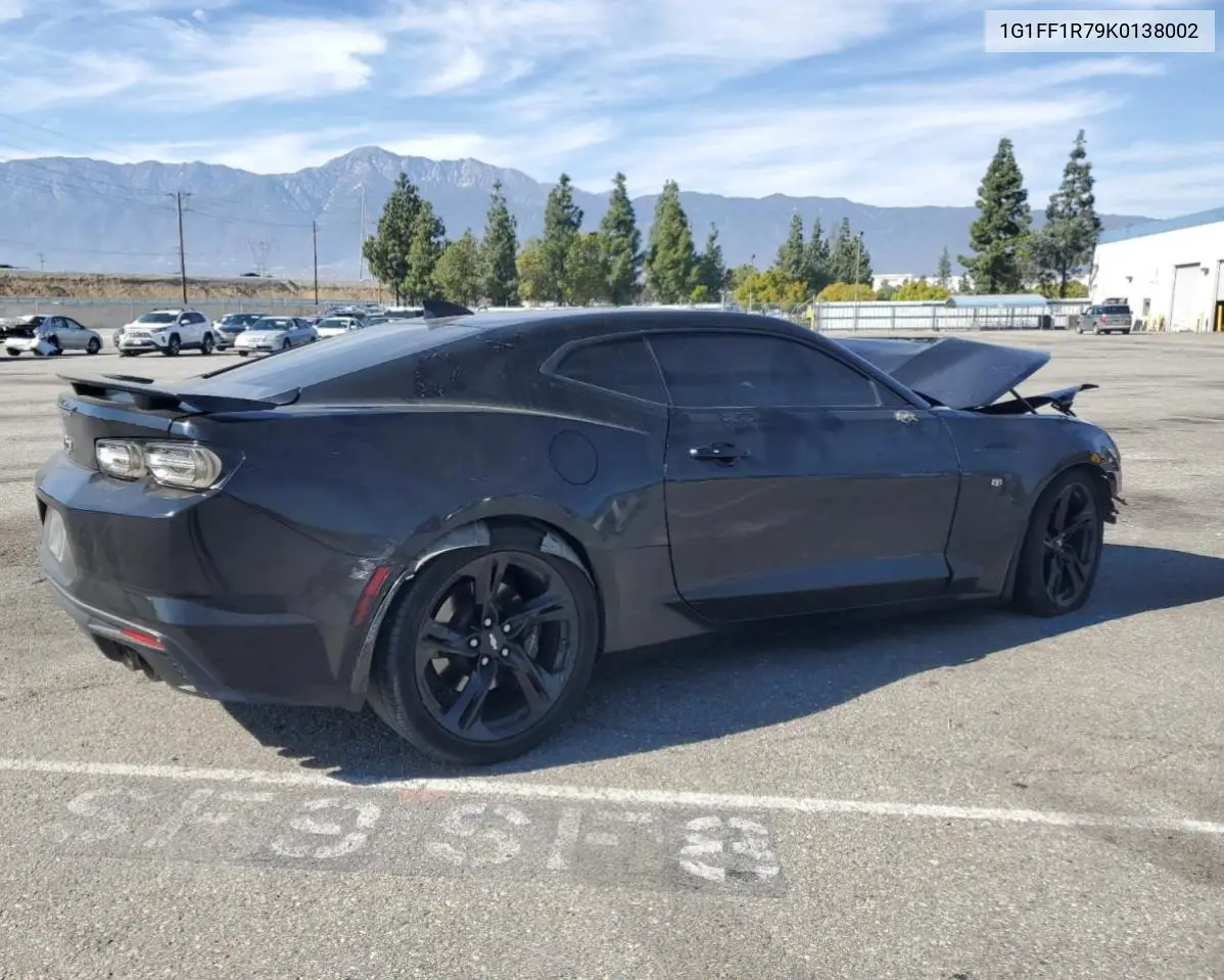 2019 Chevrolet Camaro Ss VIN: 1G1FF1R79K0138002 Lot: 50573755