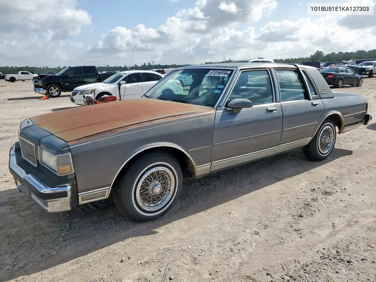 1989 Chevrolet Caprice Classic Brougham VIN: 1G1BU51E1KA127303 Lot: 61016775