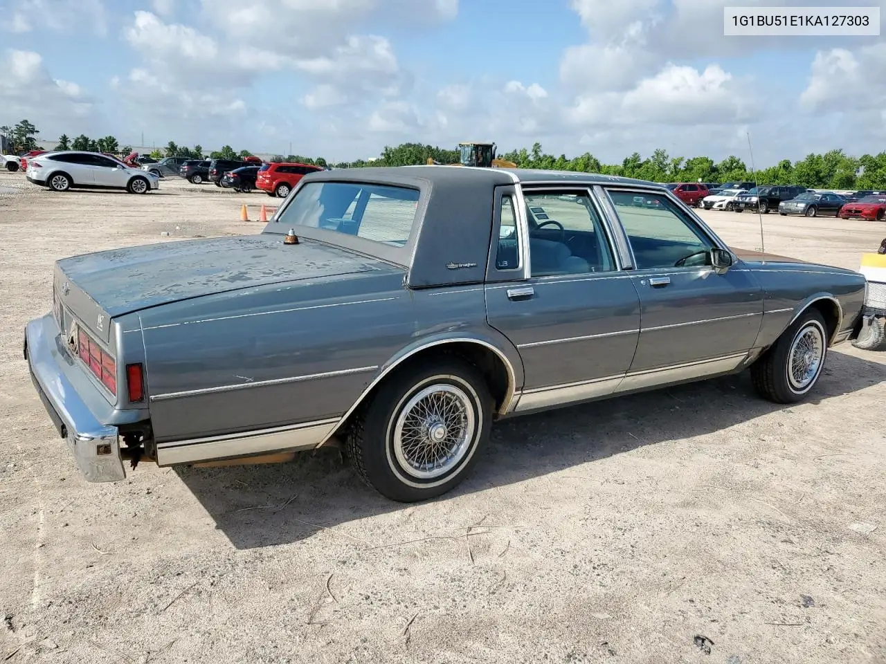 1989 Chevrolet Caprice Classic Brougham VIN: 1G1BU51E1KA127303 Lot: 61016775