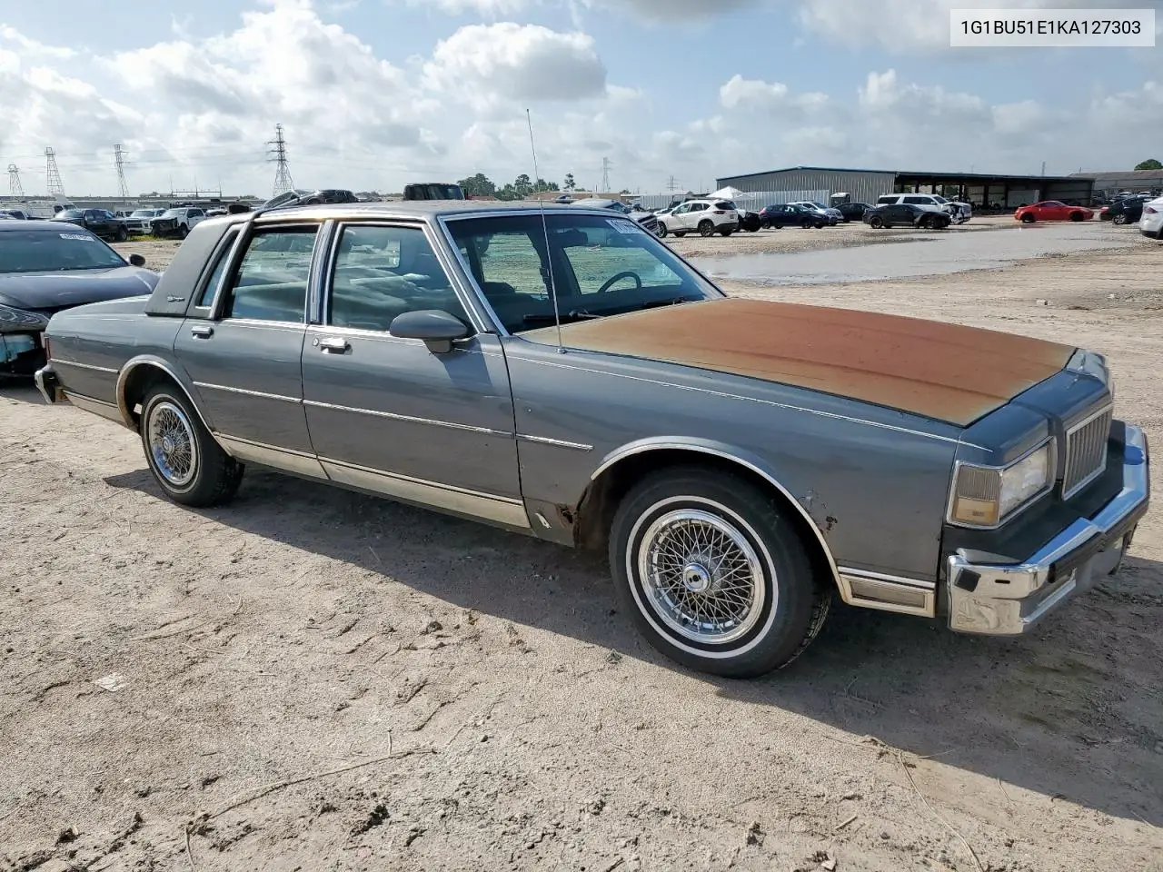 1989 Chevrolet Caprice Classic Brougham VIN: 1G1BU51E1KA127303 Lot: 61016775