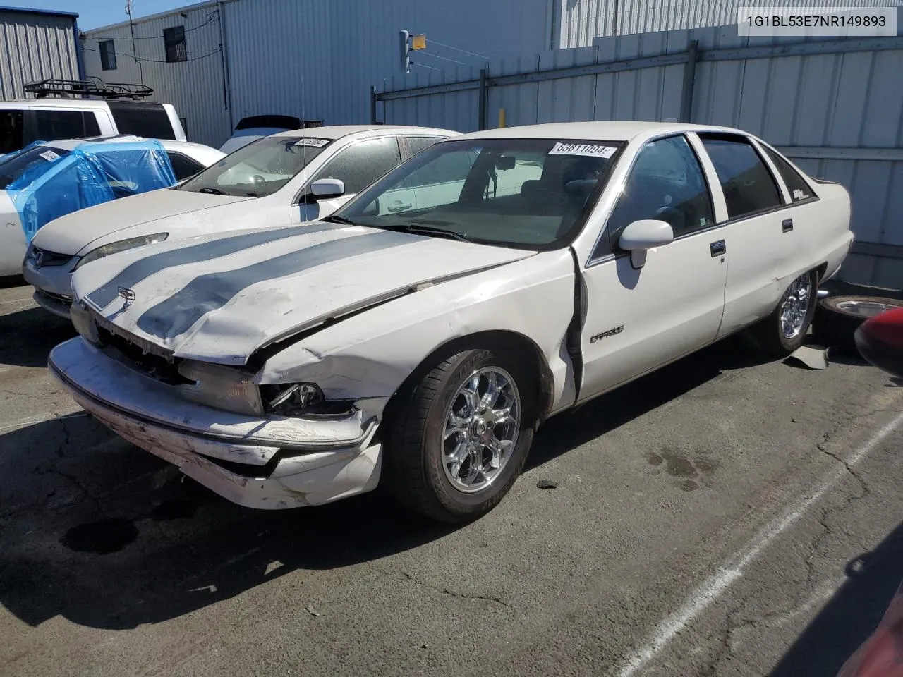1992 Chevrolet Caprice VIN: 1G1BL53E7NR149893 Lot: 63811004