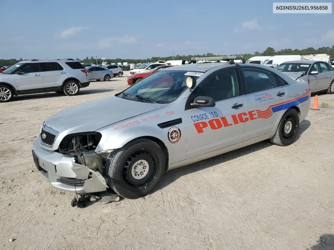 2014 Chevrolet Caprice Police VIN: 6G3NS5U26EL956858 Lot: 51329615