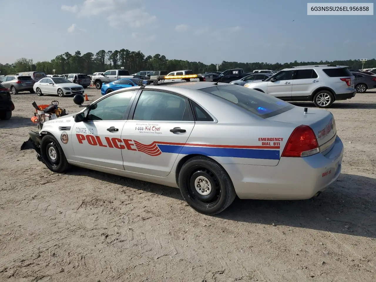 2014 Chevrolet Caprice Police VIN: 6G3NS5U26EL956858 Lot: 51329615
