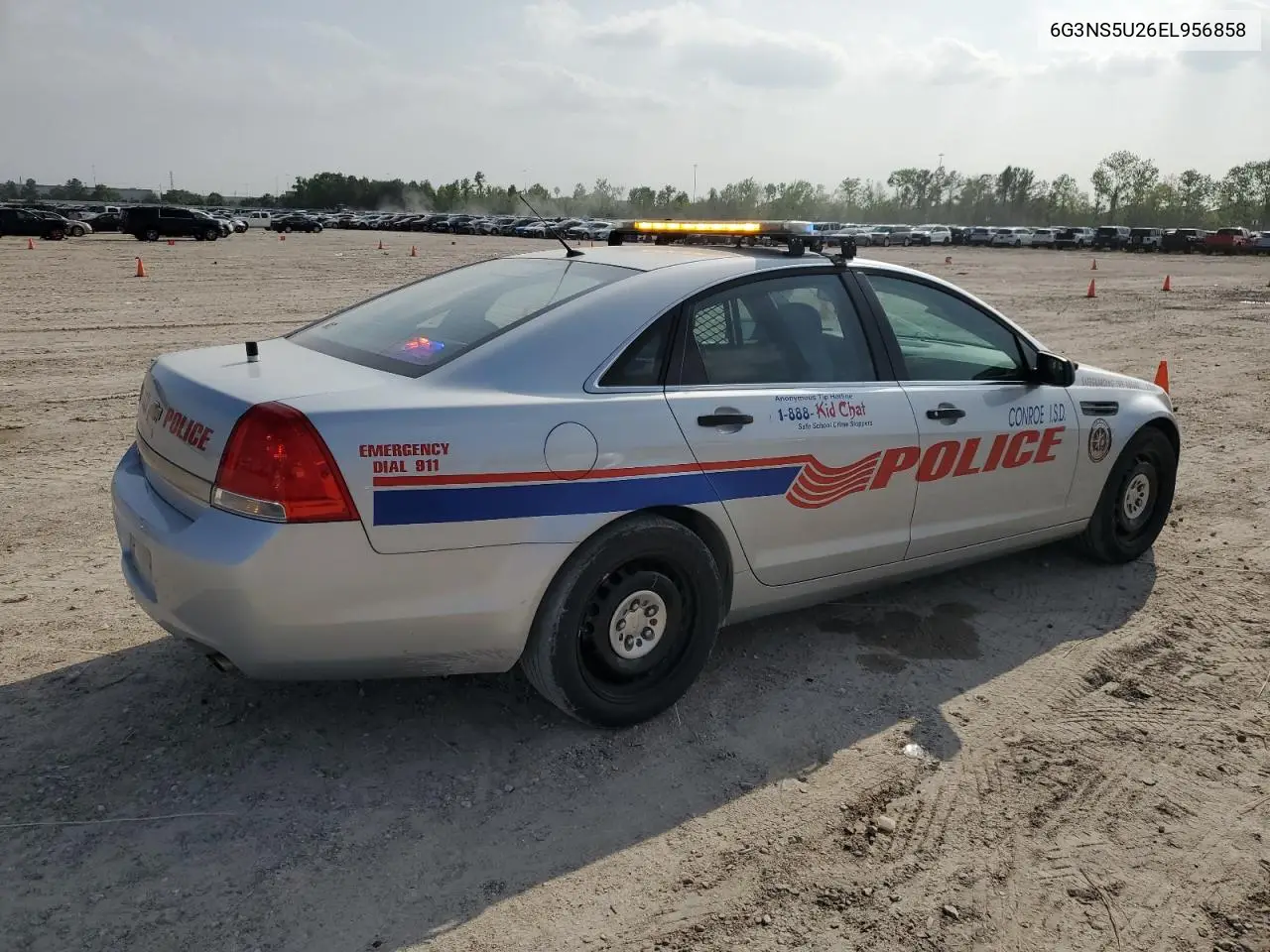 2014 Chevrolet Caprice Police VIN: 6G3NS5U26EL956858 Lot: 51329615
