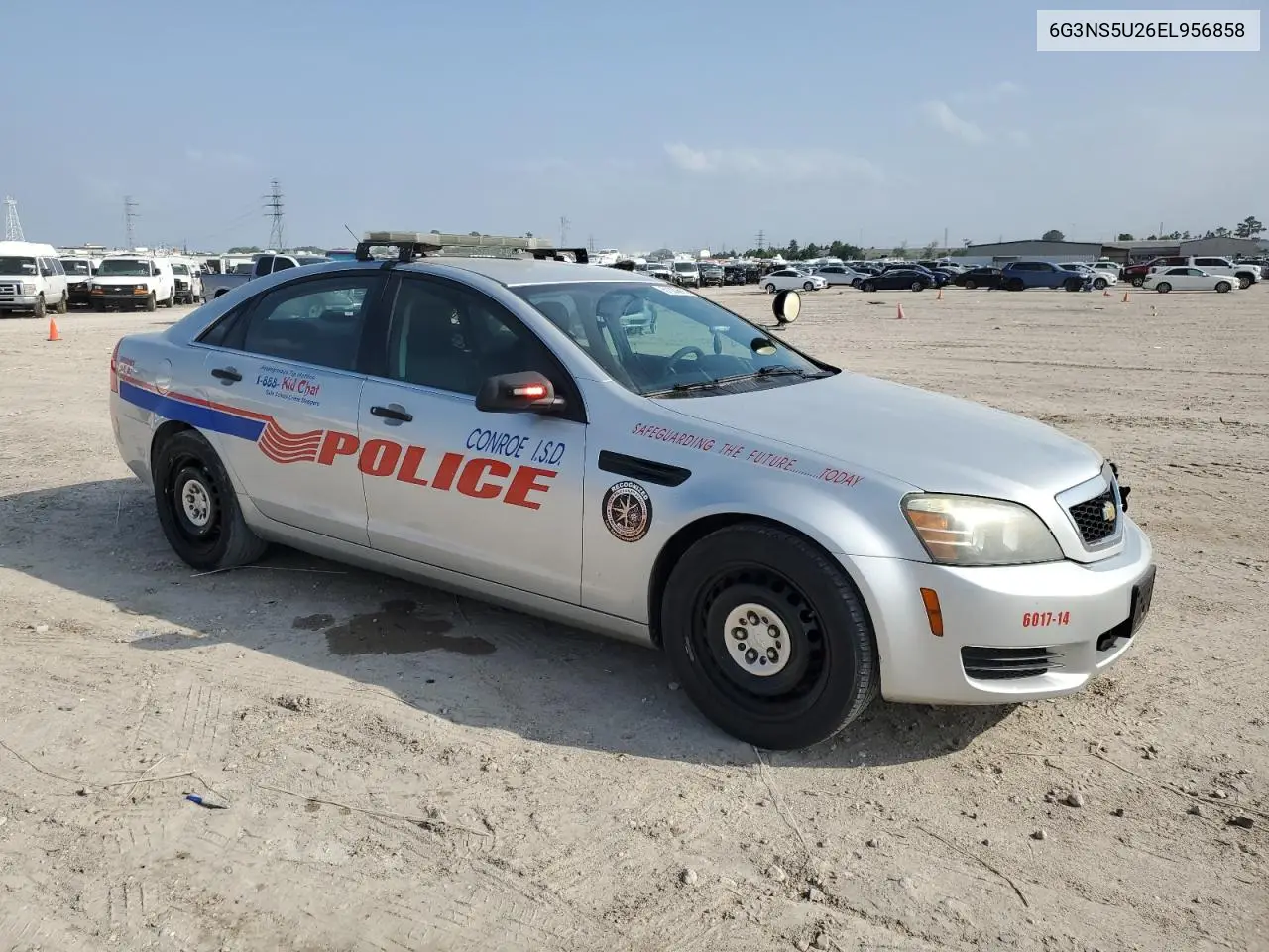 2014 Chevrolet Caprice Police VIN: 6G3NS5U26EL956858 Lot: 51329615