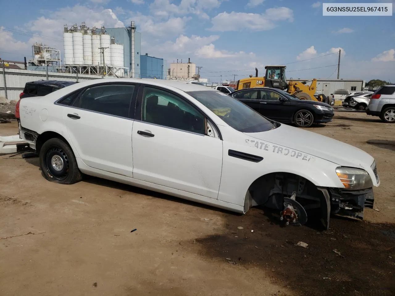 2014 Chevrolet Caprice Police VIN: 6G3NS5U25EL967415 Lot: 72433844