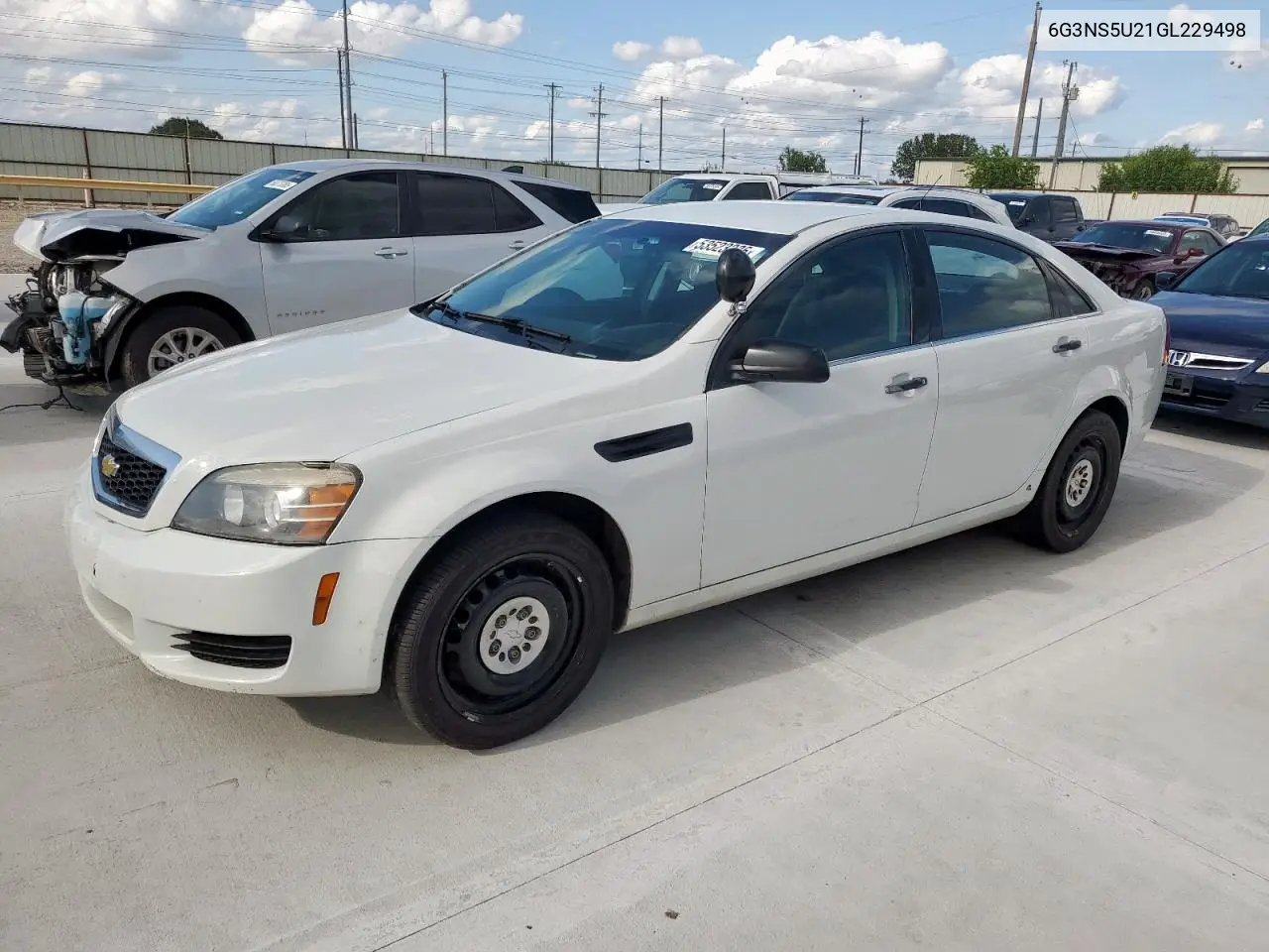 2016 Chevrolet Caprice Police VIN: 6G3NS5U21GL229498 Lot: 53523335