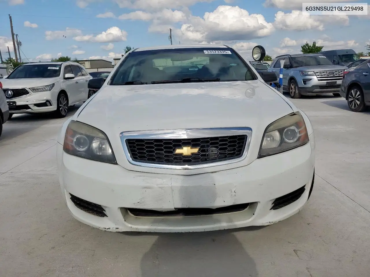 2016 Chevrolet Caprice Police VIN: 6G3NS5U21GL229498 Lot: 53523335