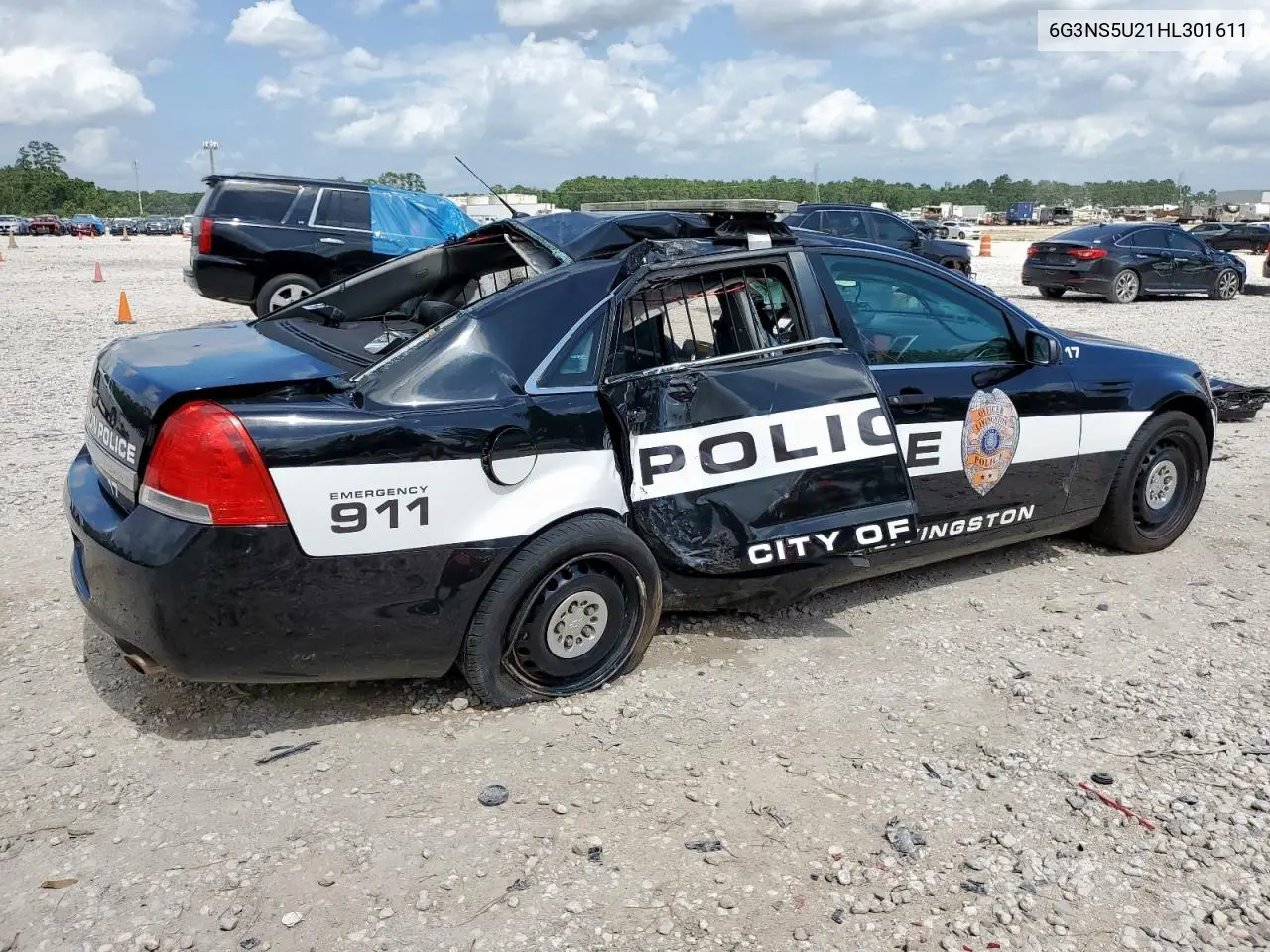 2017 Chevrolet Caprice Police VIN: 6G3NS5U21HL301611 Lot: 59202295