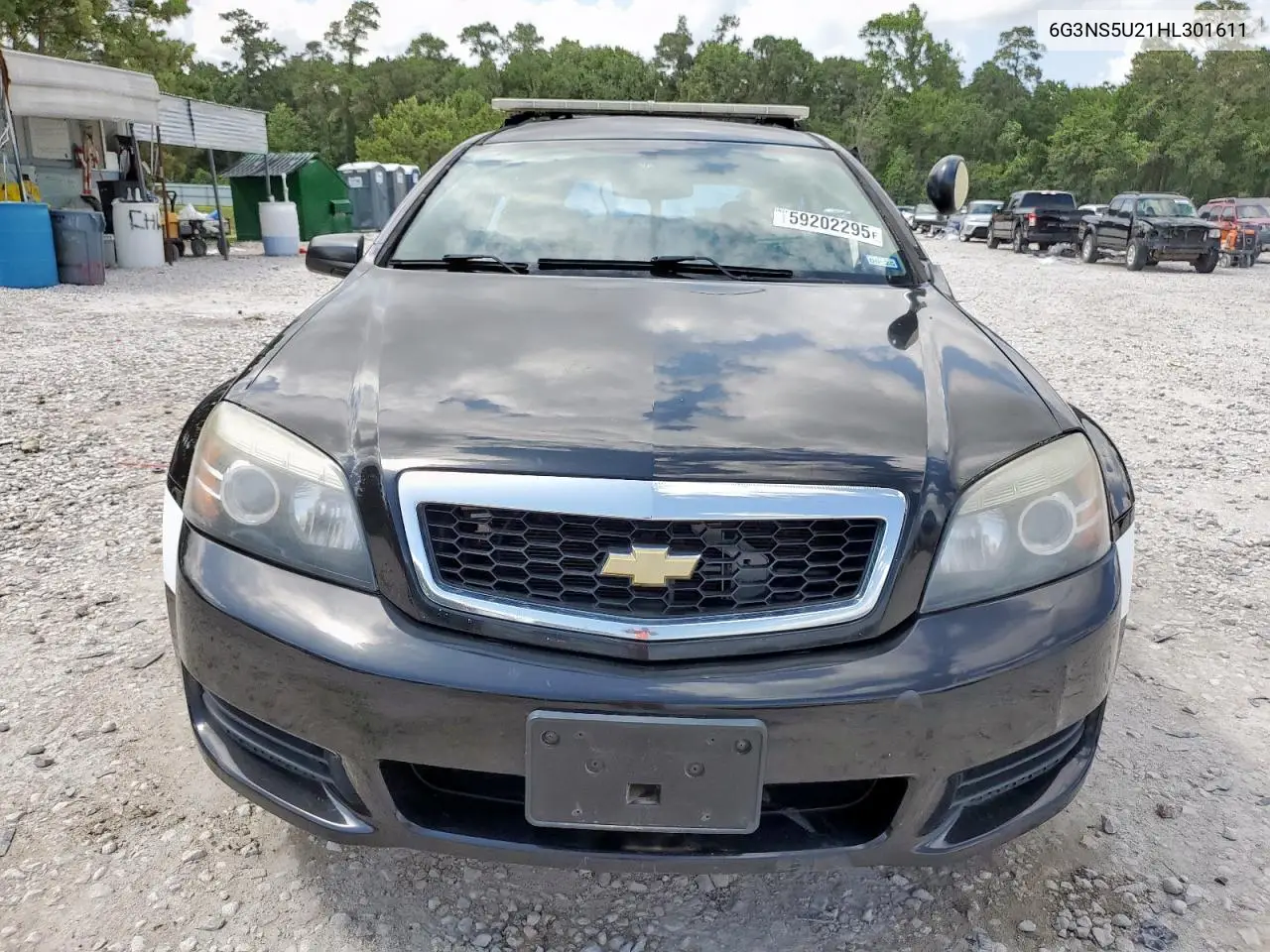2017 Chevrolet Caprice Police VIN: 6G3NS5U21HL301611 Lot: 59202295