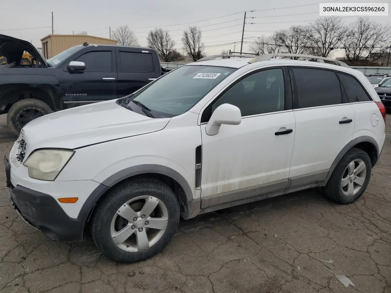 2012 Chevrolet Captiva Sport VIN: 3GNAL2EK3CS596260 Lot: 47436035